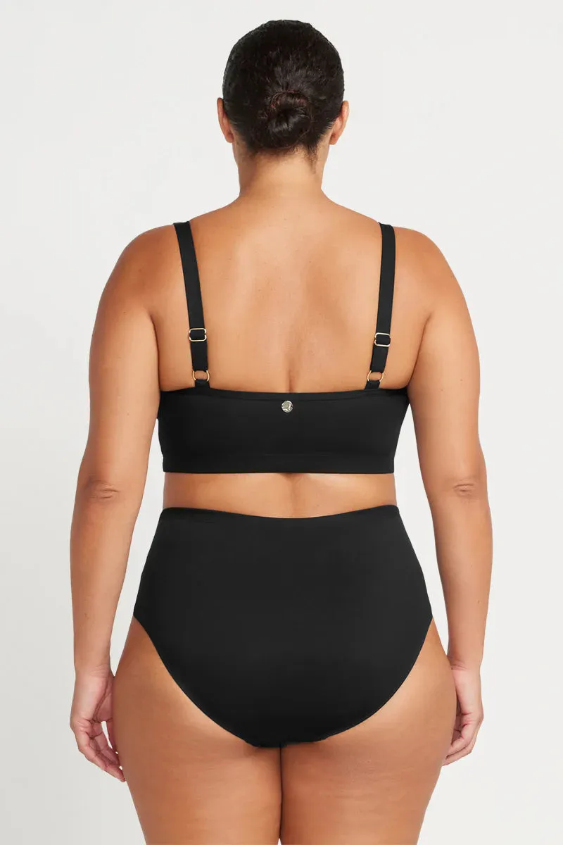 Sculpt Control Bikini Top In Black - ArteSands