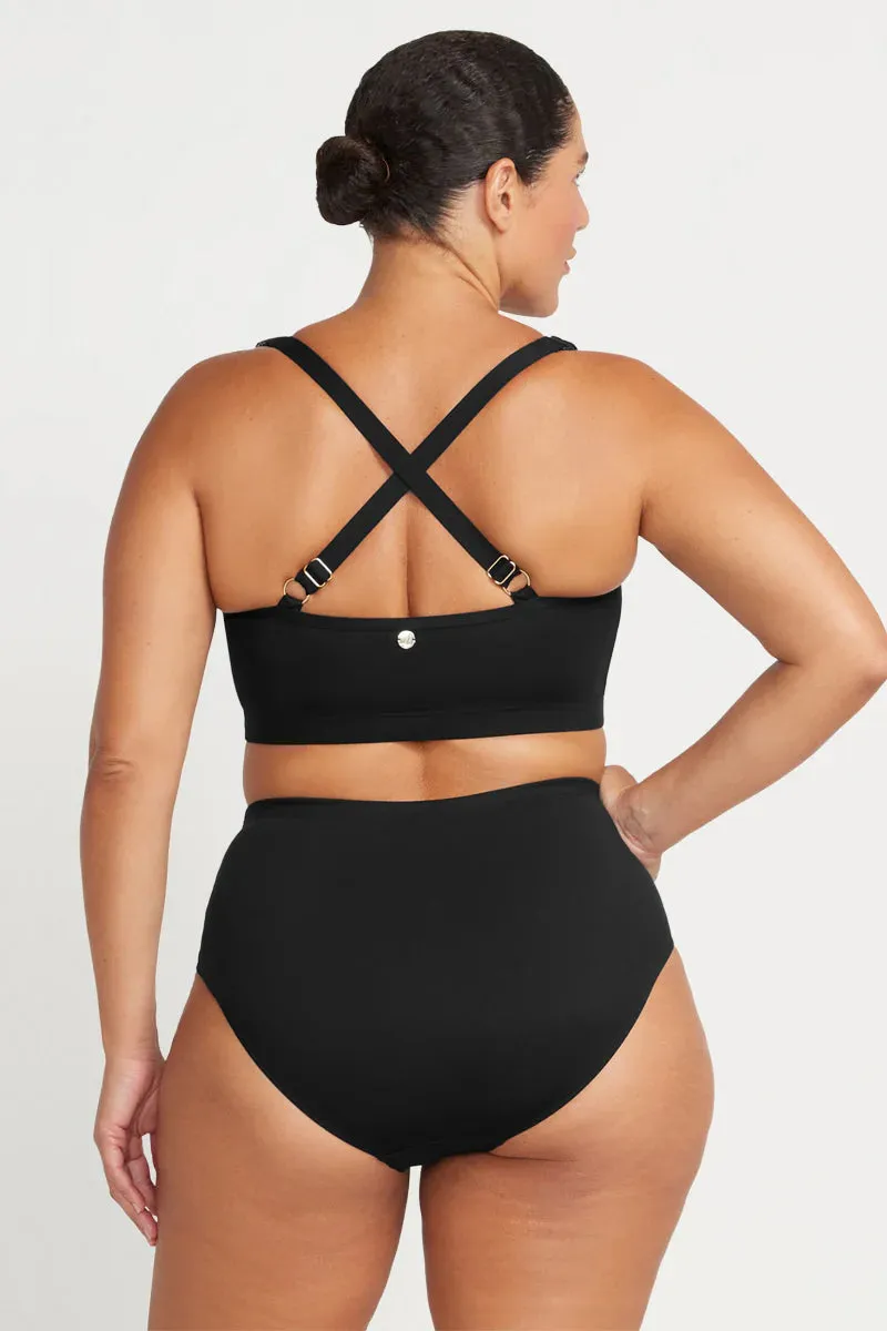 Sculpt Control Bikini Top In Black - ArteSands
