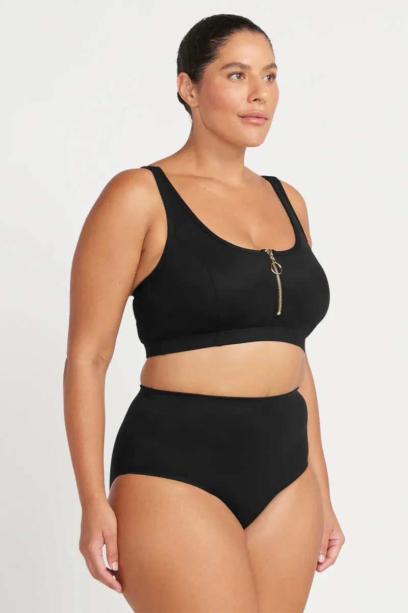 Sculpt Control Bikini Top In Black - ArteSands