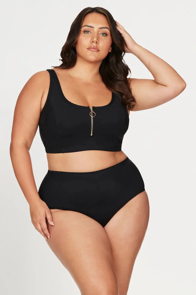 Sculpt Control Bikini Top In Black - ArteSands