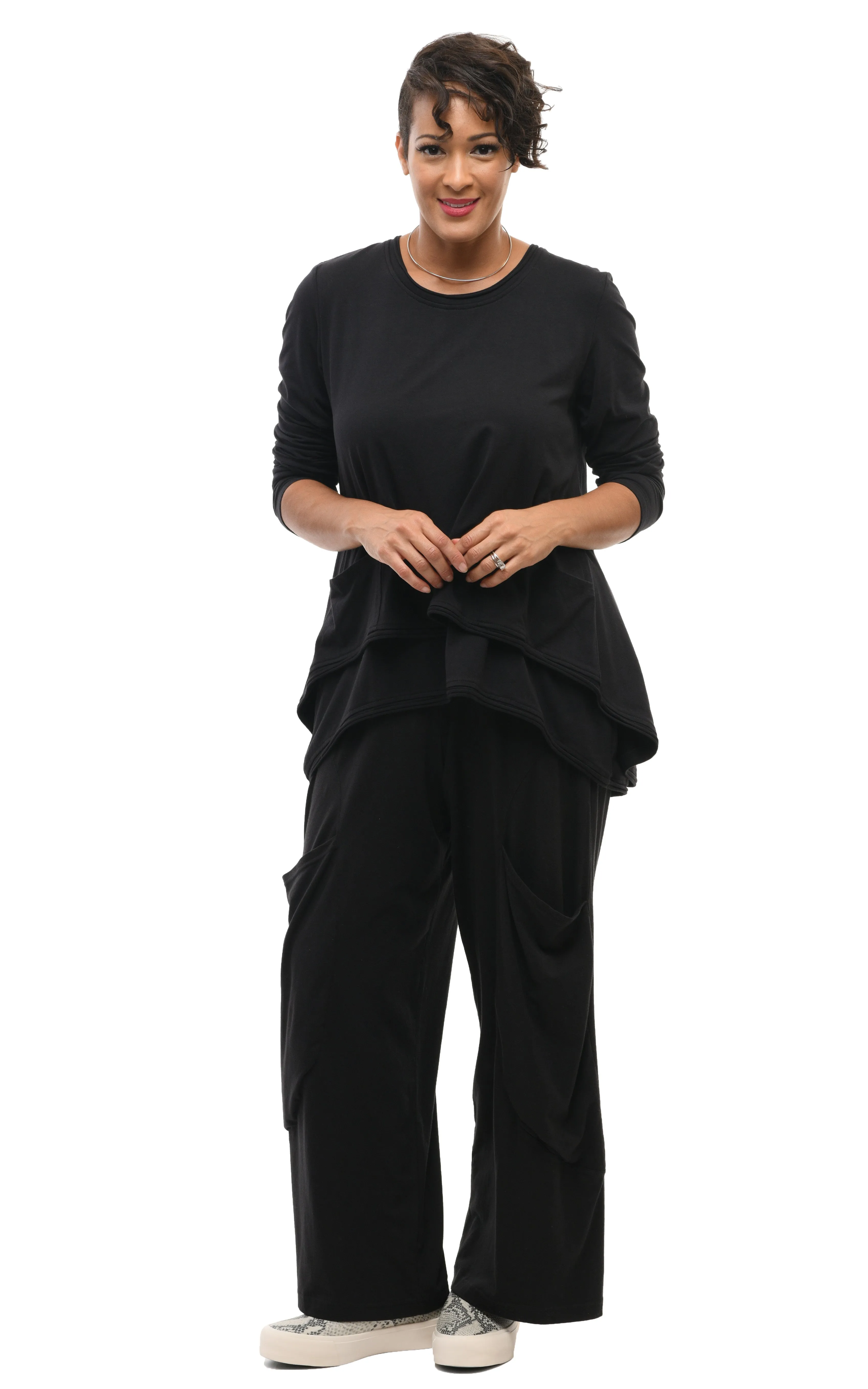 SDM126 Portia Pant in Solid Black*