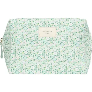 sea marsh floral interior coated travel pouch
