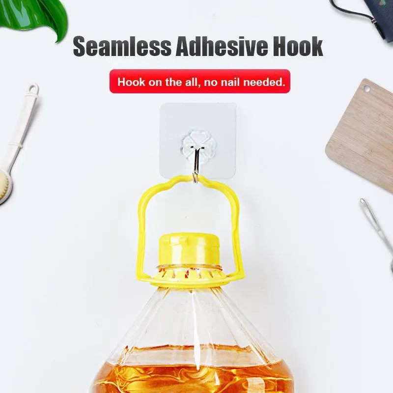 Seamless Adhesive Hook(10 Pcs)
