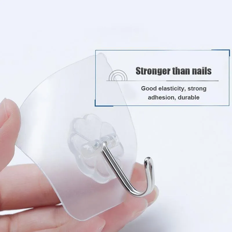 Seamless Adhesive Hook(10 Pcs)