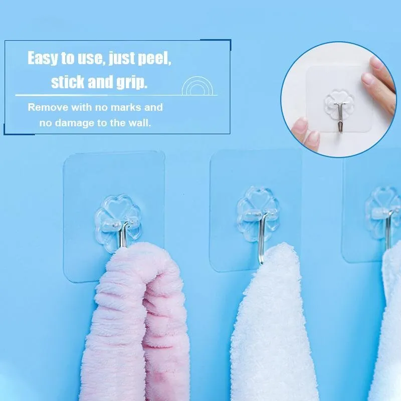 Seamless Adhesive Hook(10 Pcs)