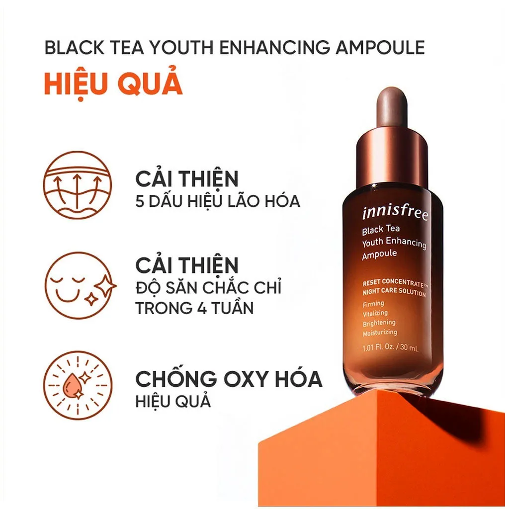 Serum Trà Đen Innisfree Black Tea Youth Enhancing Ampoule 30ml