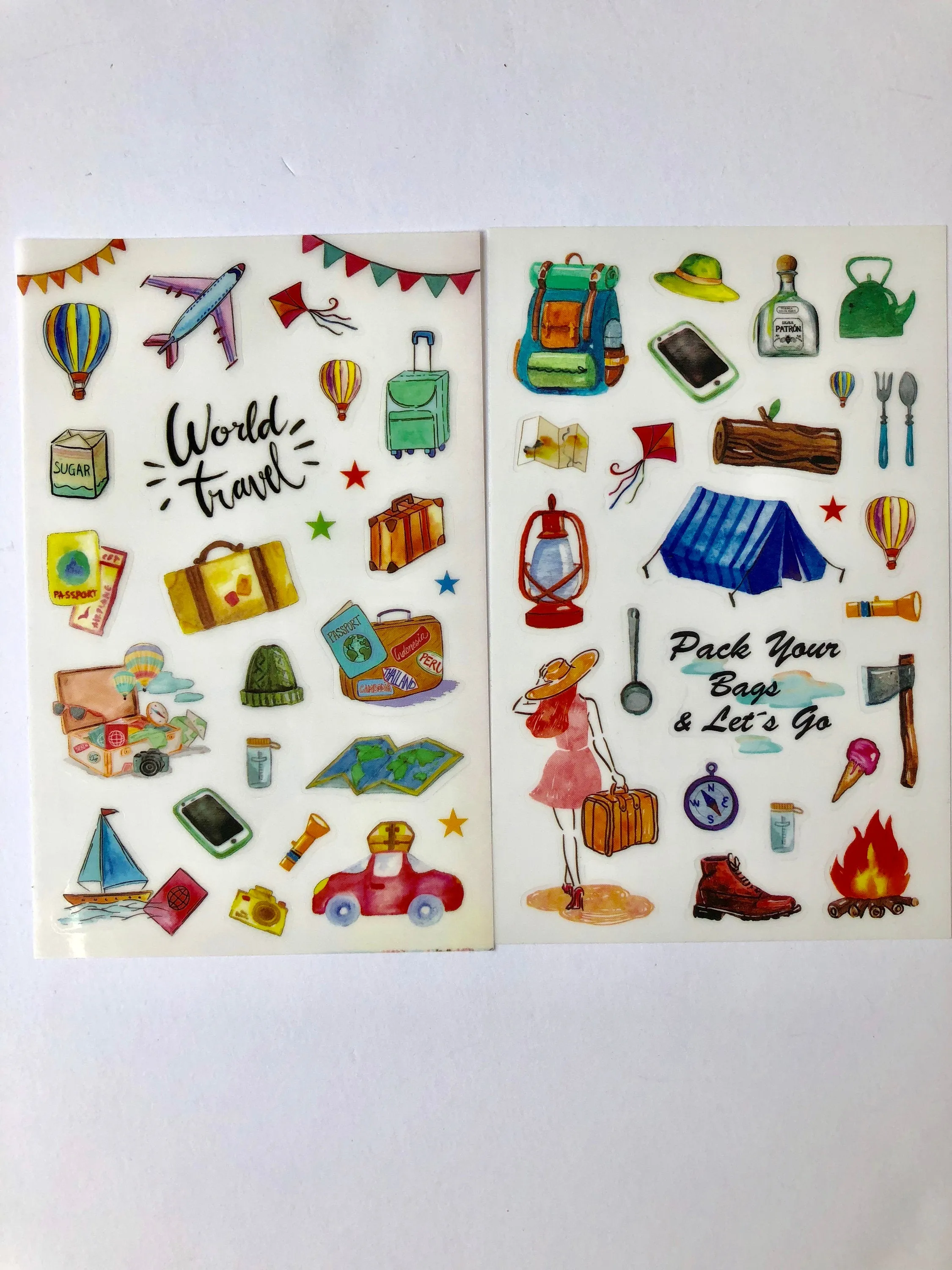 Set of 6 Travel Stickers