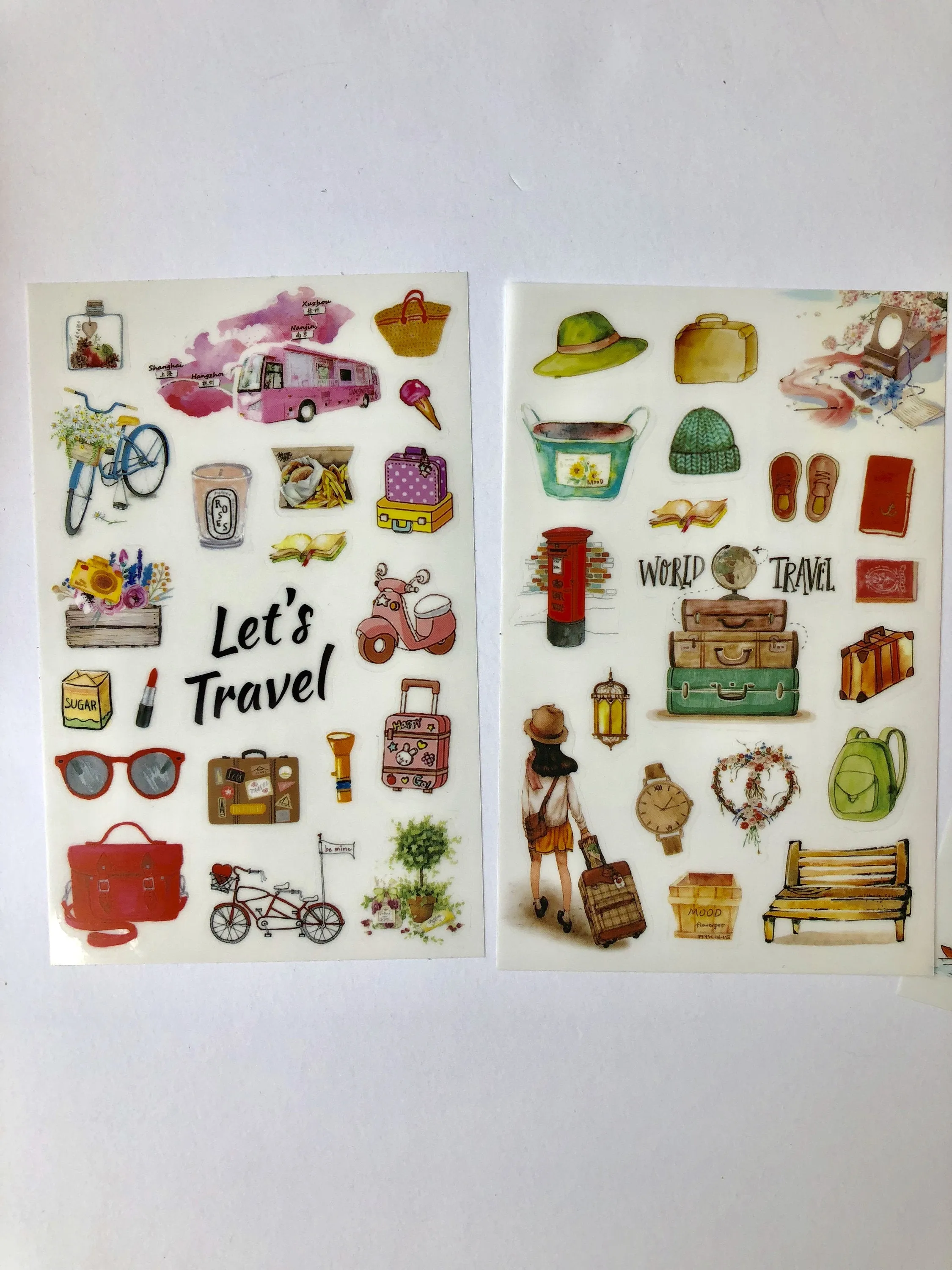 Set of 6 Travel Stickers