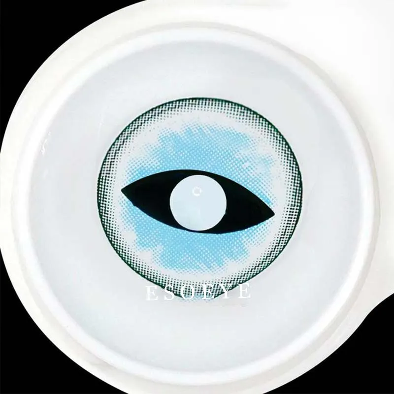 Sexy Cat Eye Blue Cosplay Contact Lenses Yearly