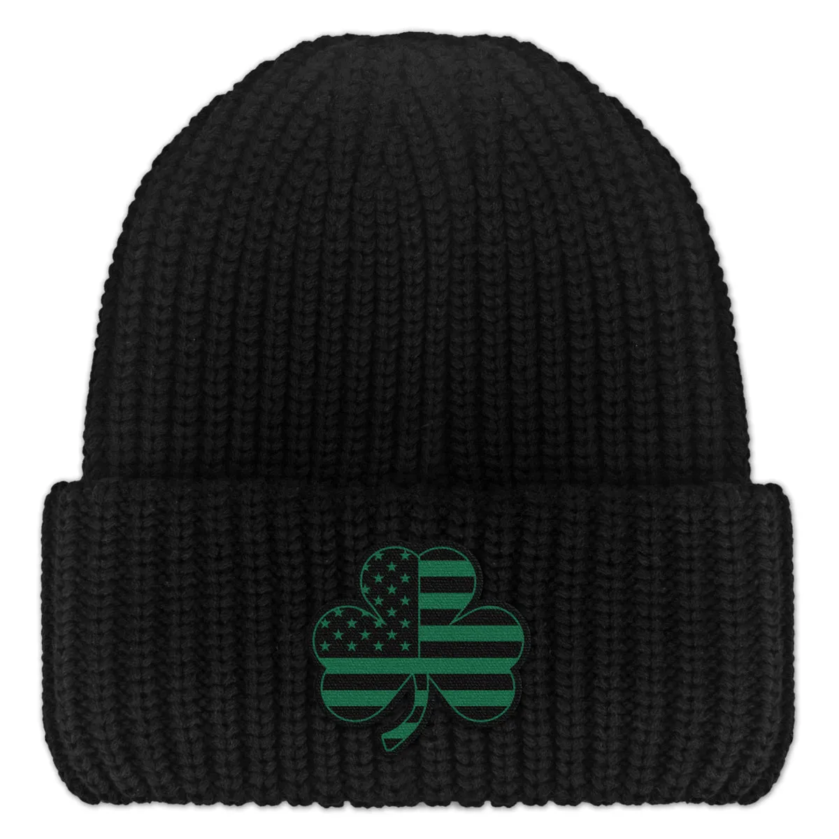 Shamrock Stars & Stripes Tonal Chunky Knit