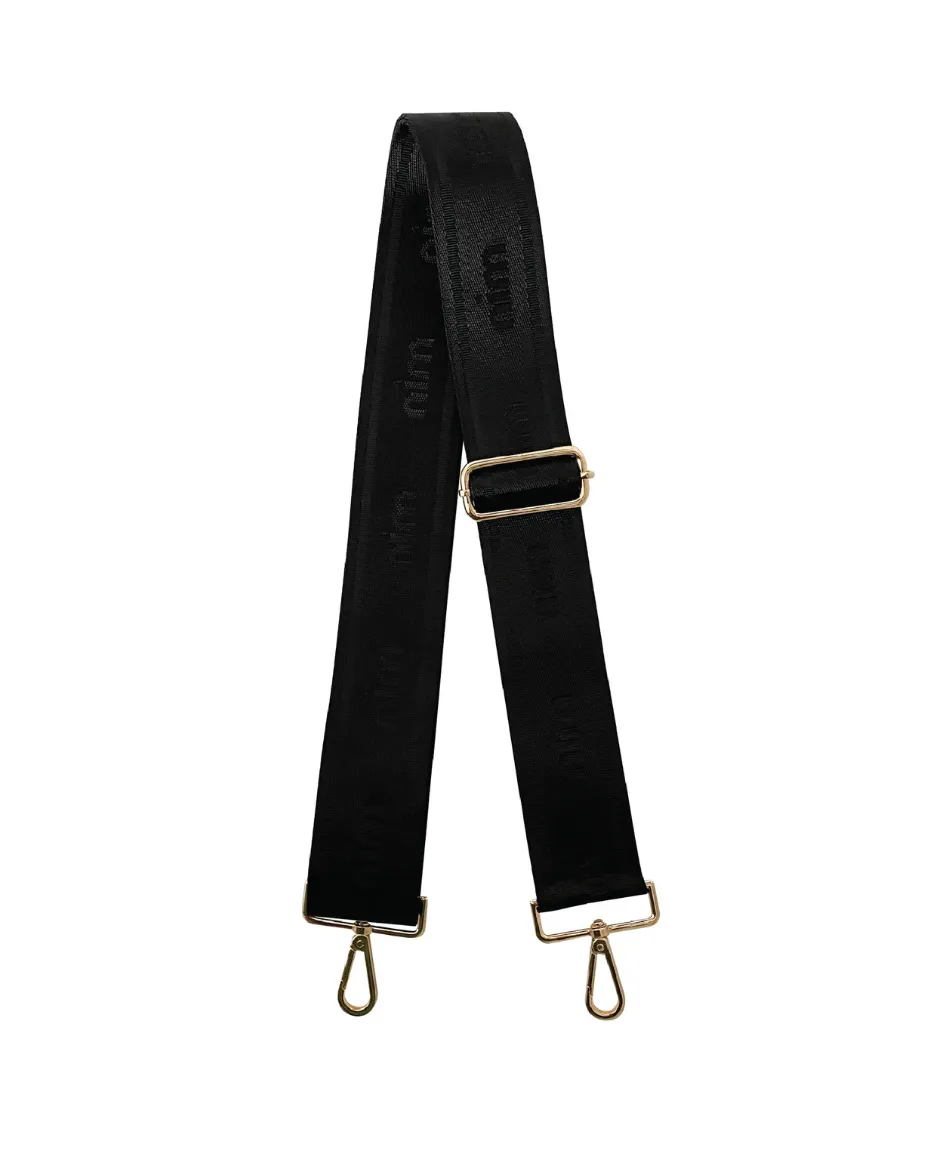 Shoulder Strap Black Mono & Gold