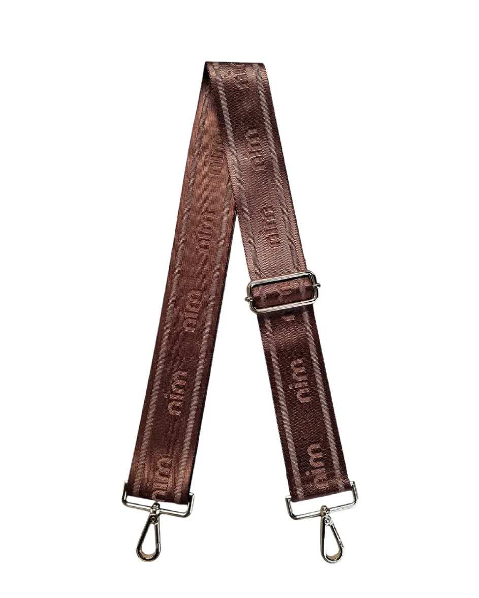 Shoulder Strap Cocoa Silver Mono