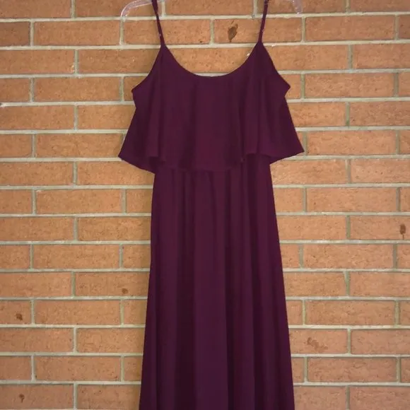 🍇SHOW ME YOUR MUMU🍇CAITLIN RUFFLE MAXI DRESS🍇