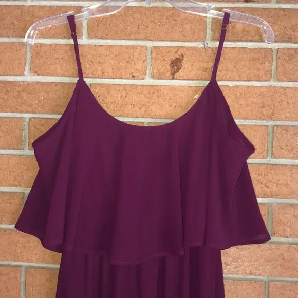 🍇SHOW ME YOUR MUMU🍇CAITLIN RUFFLE MAXI DRESS🍇