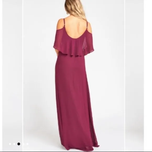 🍇SHOW ME YOUR MUMU🍇CAITLIN RUFFLE MAXI DRESS🍇