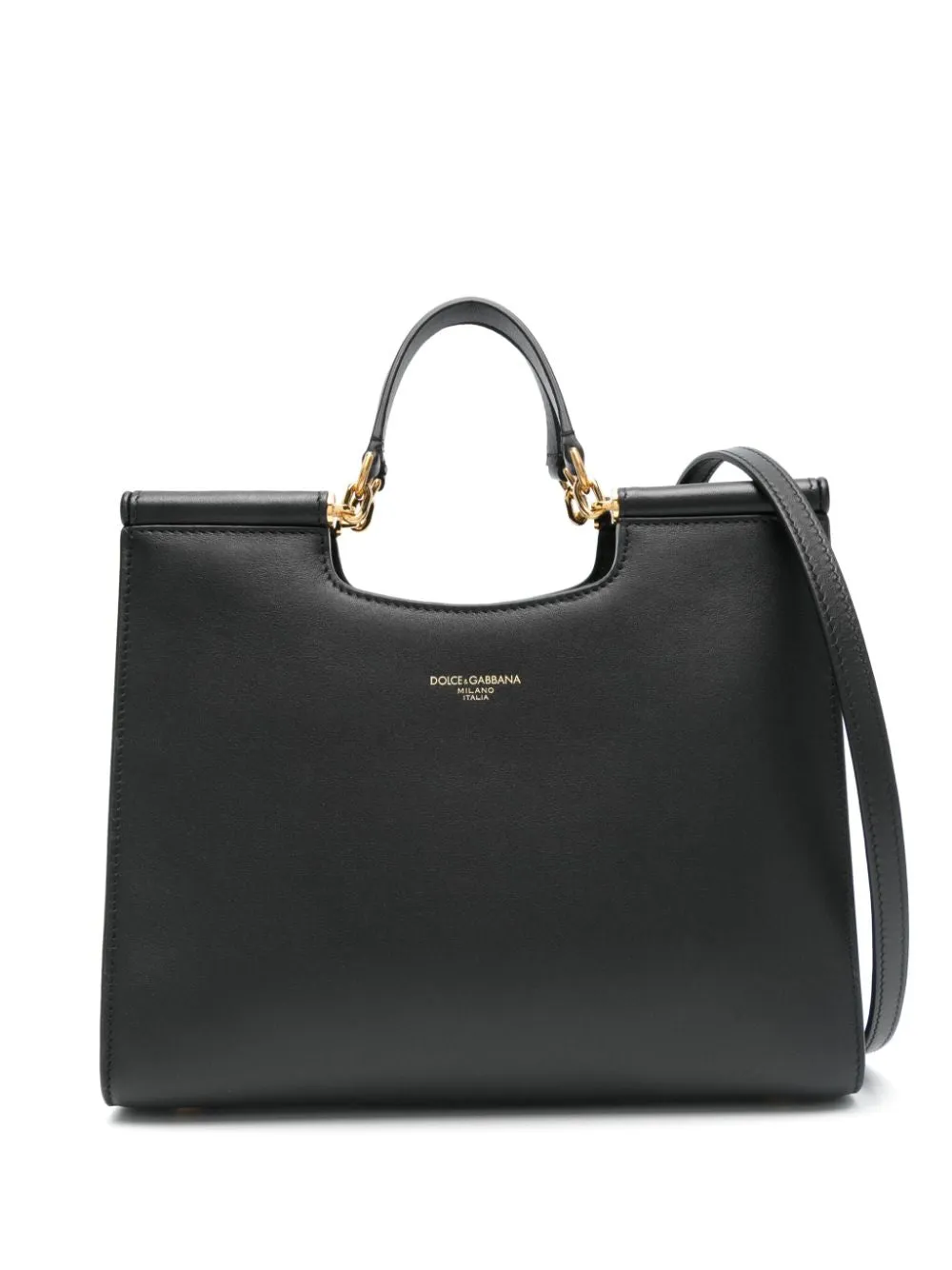 Sicily small leather tote bag