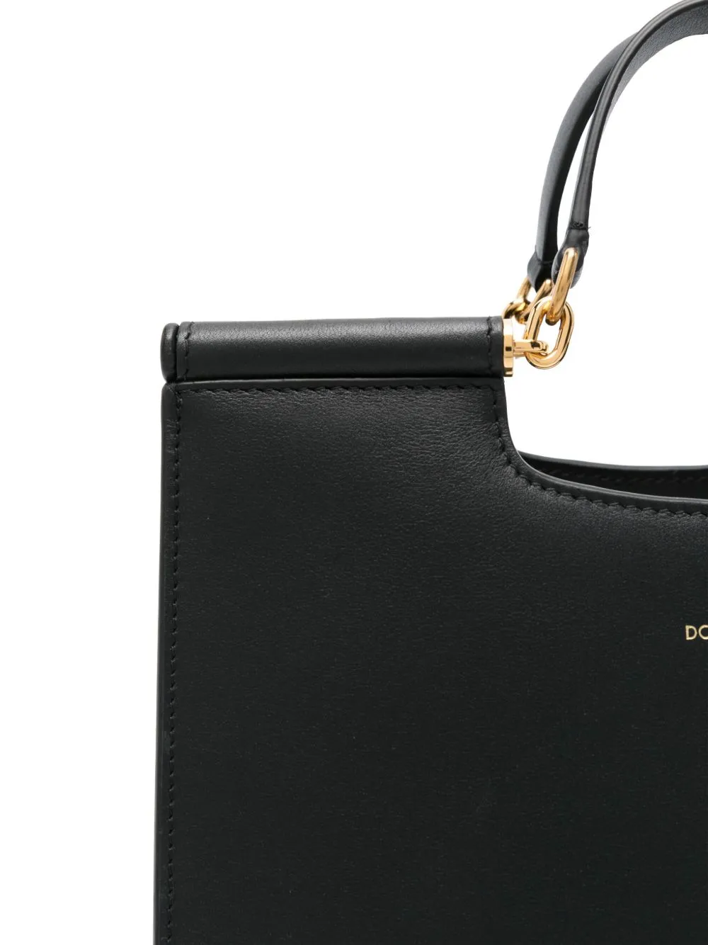 Sicily small leather tote bag