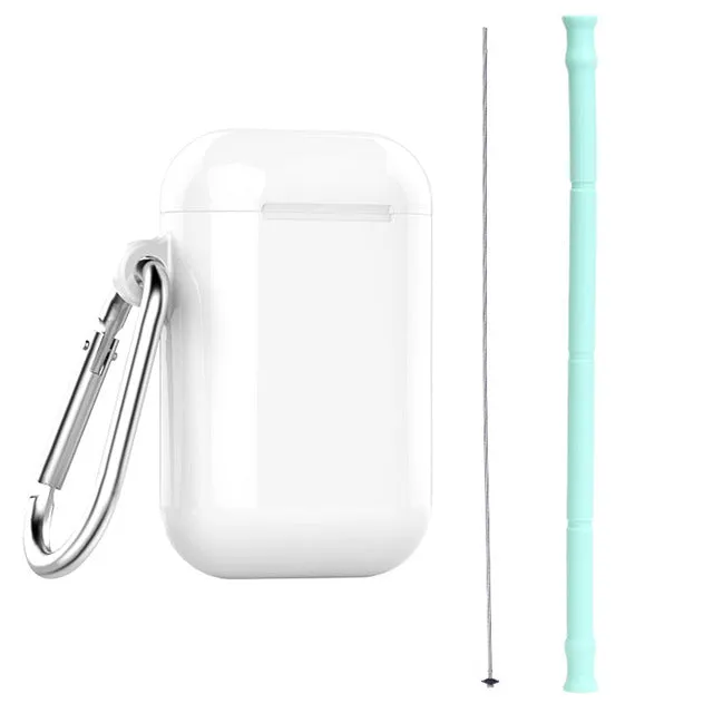 Silicone Straw w/travel case and Cleaning Tool !