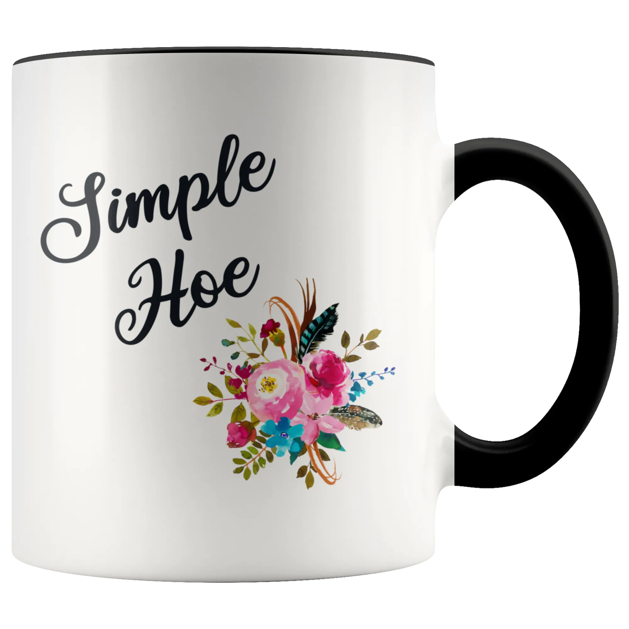 Simple Hoe Mug Funny Floral Coffee Cup Rude Gag Gift Idea Crass Insulting Best Friend Birthday Gifts