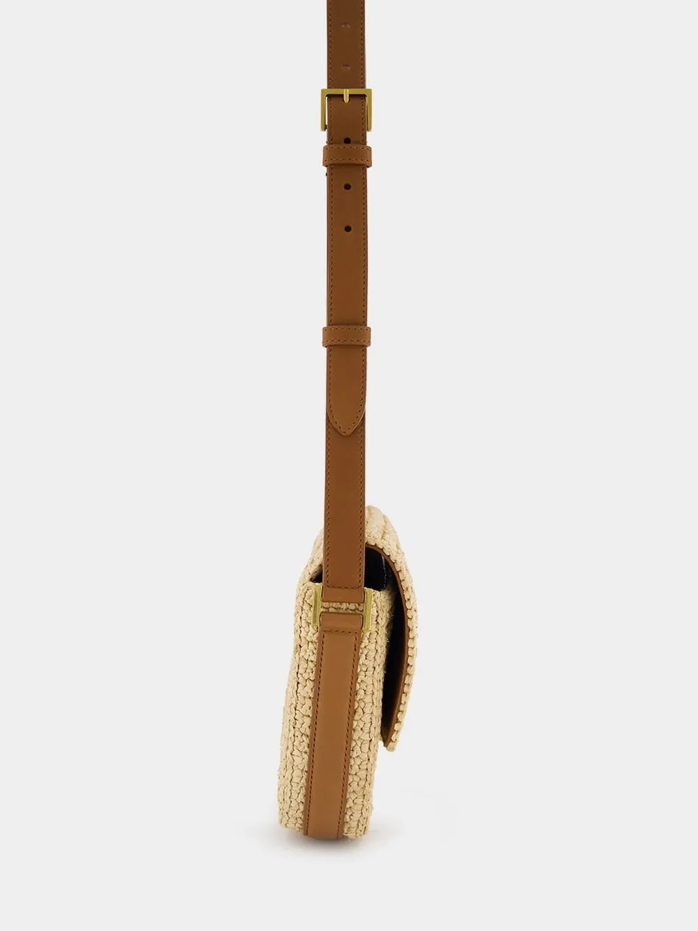 Solferino Raffia Shoulder Bag