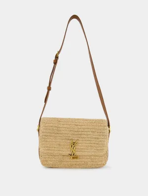 Solferino Raffia Shoulder Bag