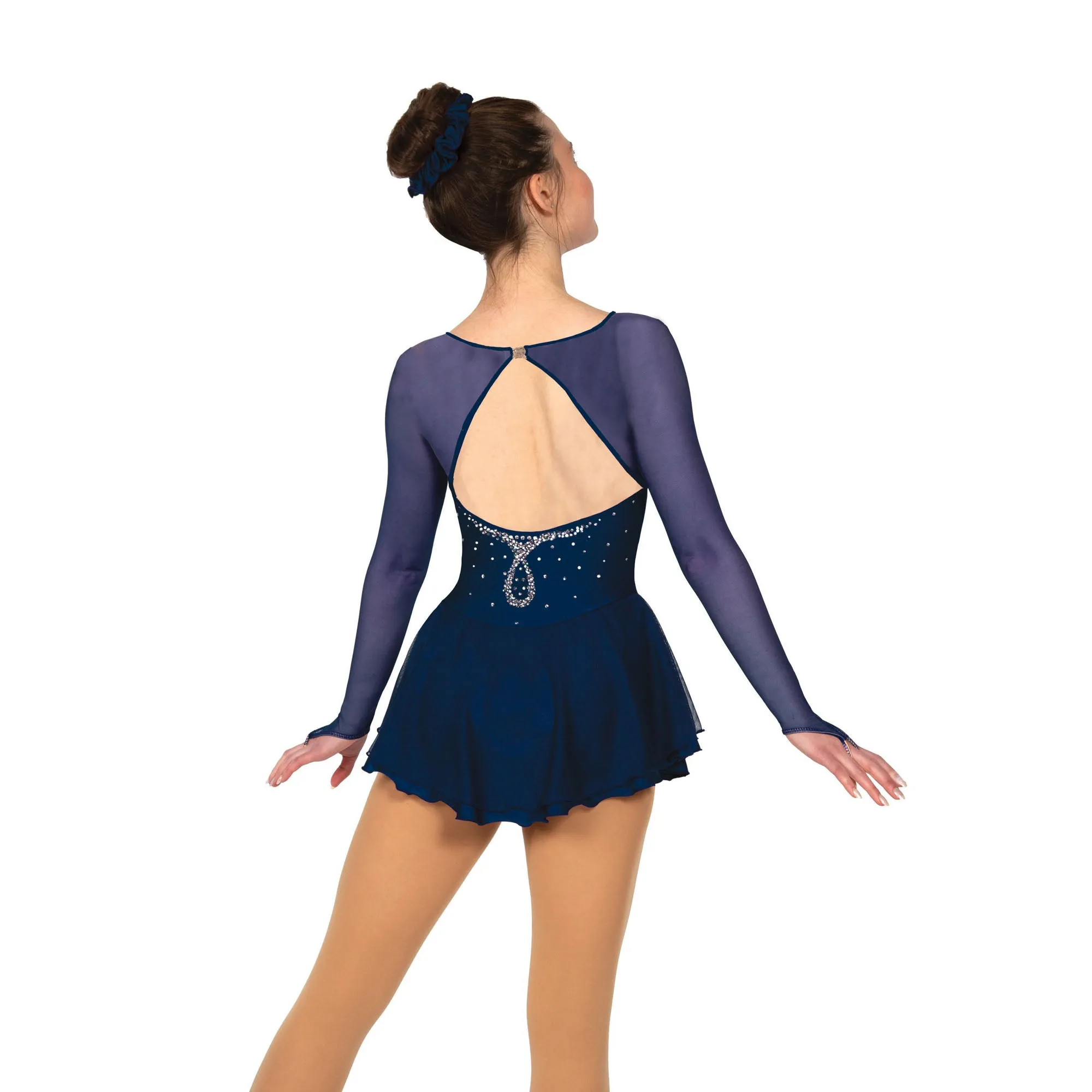 Solitaire Skatewear F22007R Sweetheart Dress: Lighter Loop Crystal Pattern