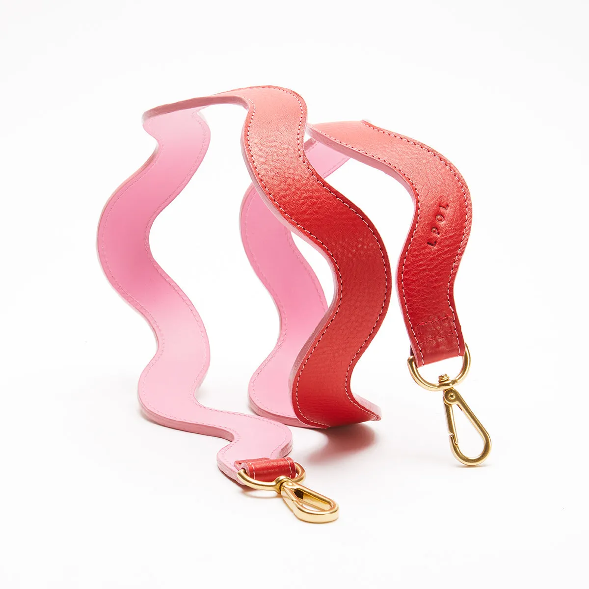 Squiggle Leather Shoulder Strap