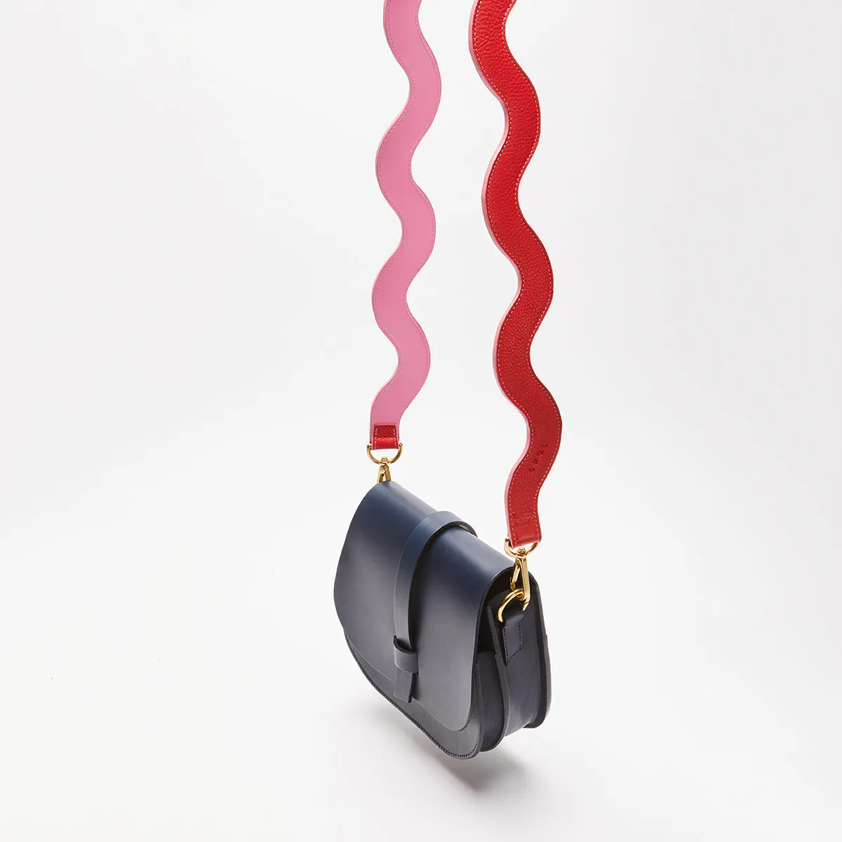 Squiggle Leather Shoulder Strap