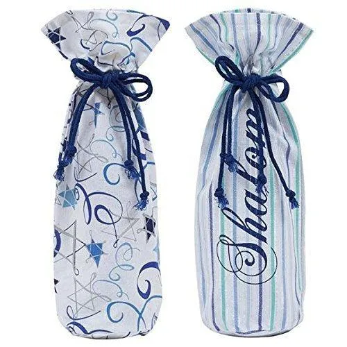 Star of David Shalom Bottle Bags