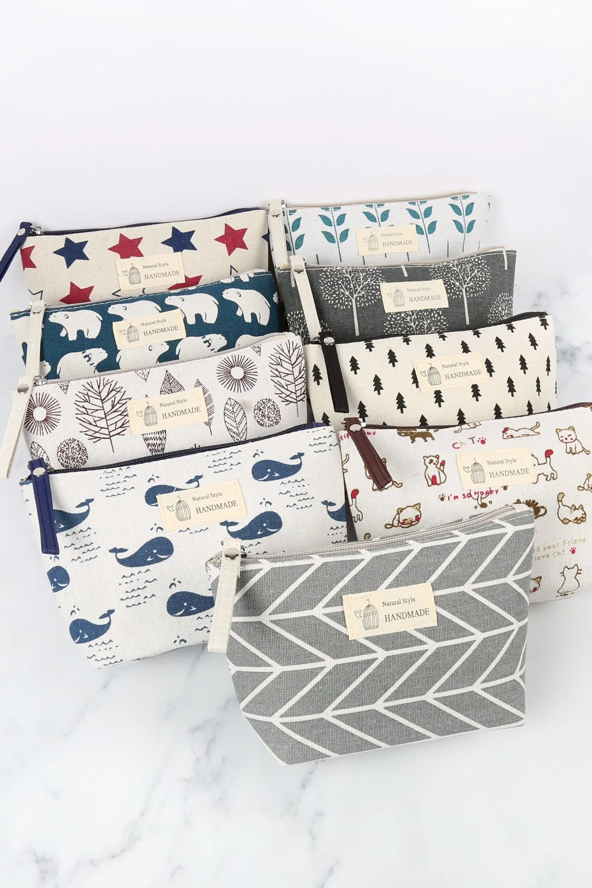 STARS PRINTED COSMETIC BAG