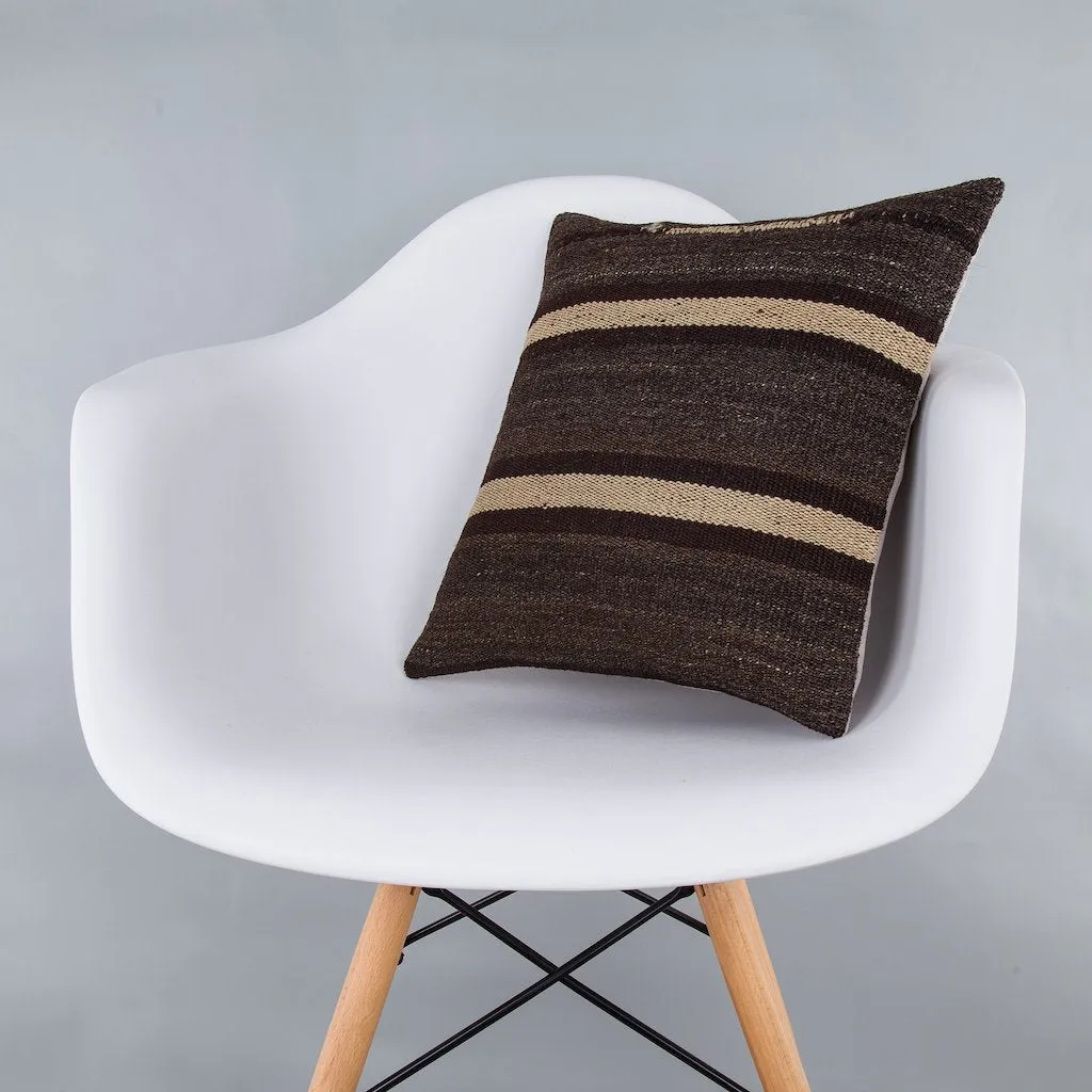 Striped Multiple Color Kilim Pillow Cover 16x16 7368