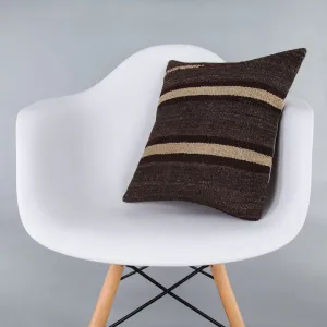 Striped Multiple Color Kilim Pillow Cover 16x16 7425