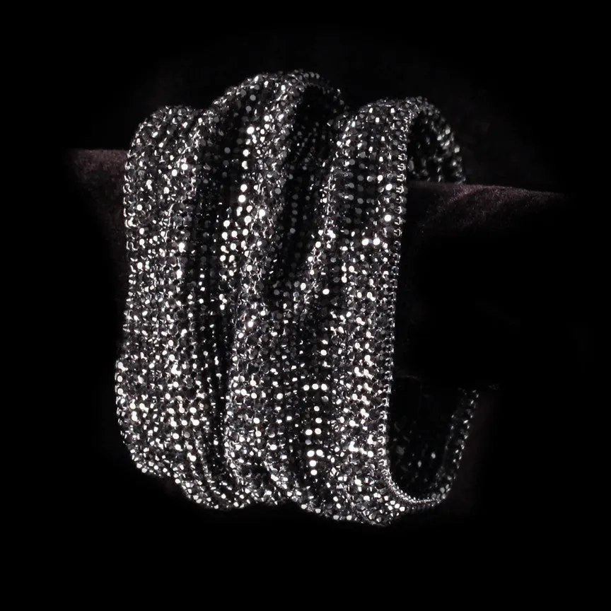 Swarovski Crystal Mesh Scrunch Bracelet