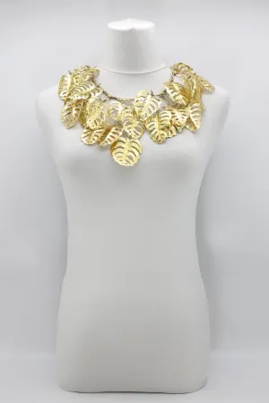SWISS CHEESE PLANT NECKLACE-MADE FROM RECYCLED PLASTIC BOTTLES