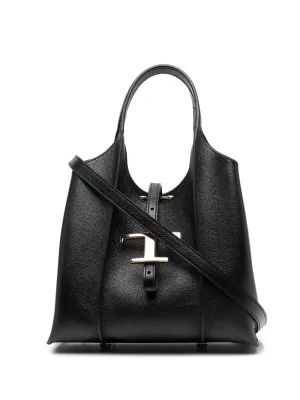 T timeless micro leather tote bag