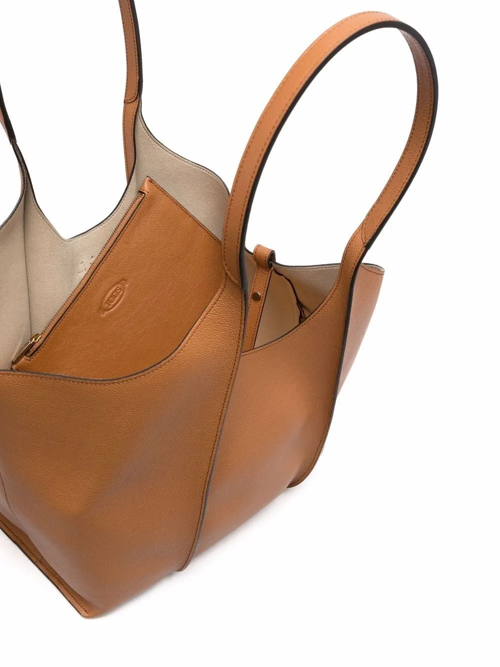 T timeless mini leather tote bag