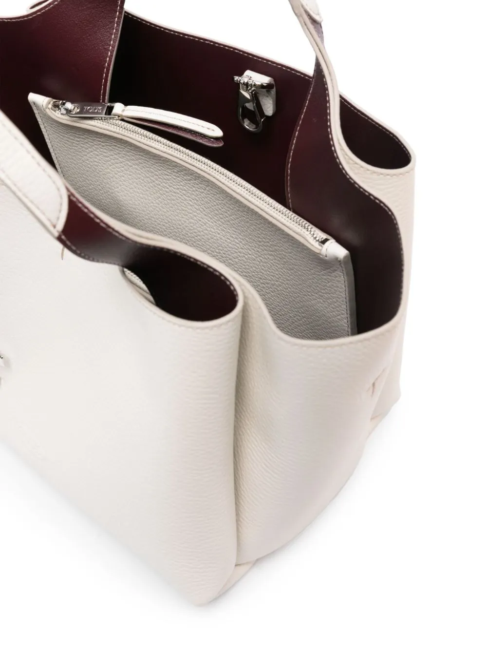 T timeless mini leather tote