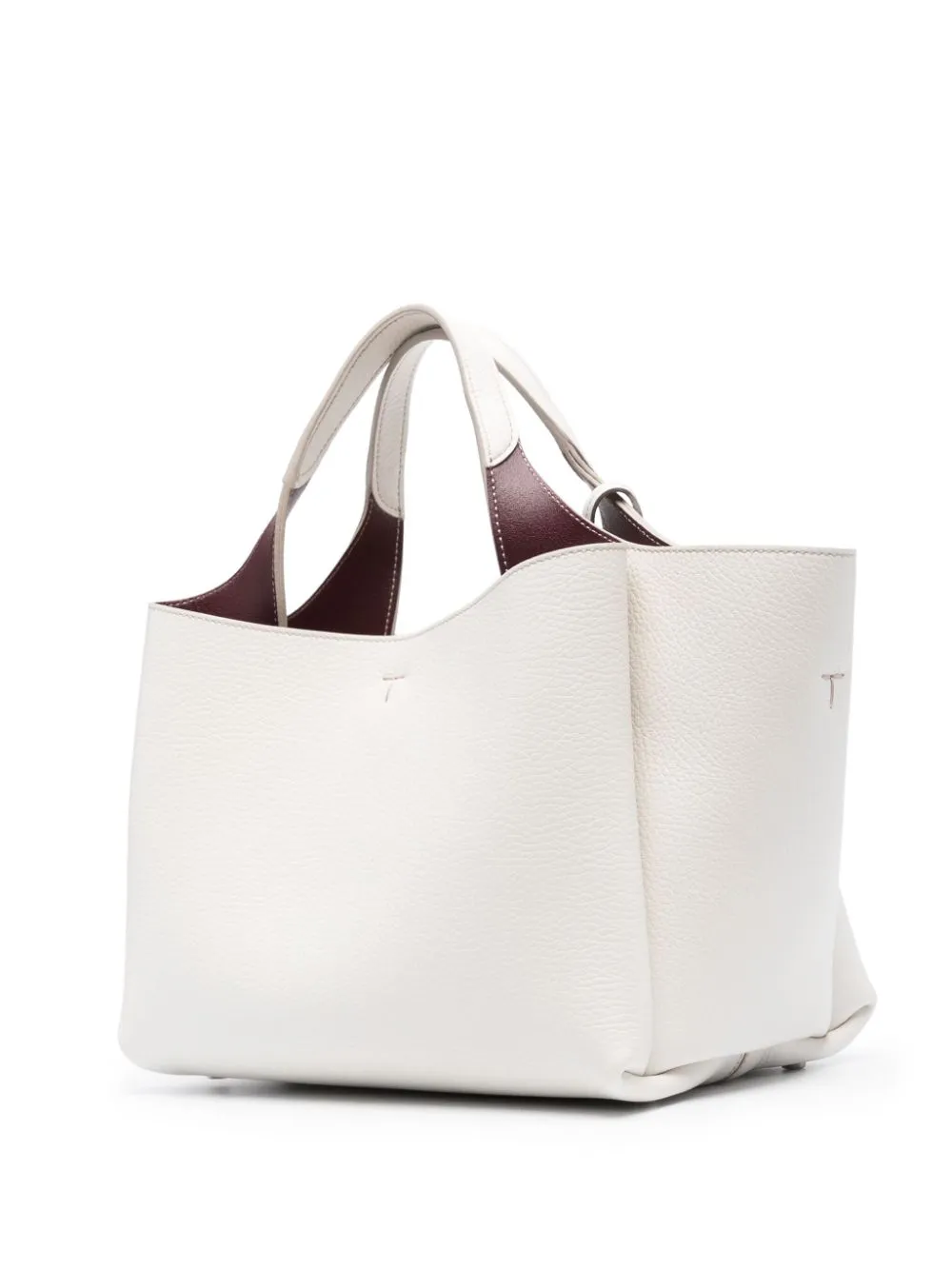 T timeless mini leather tote