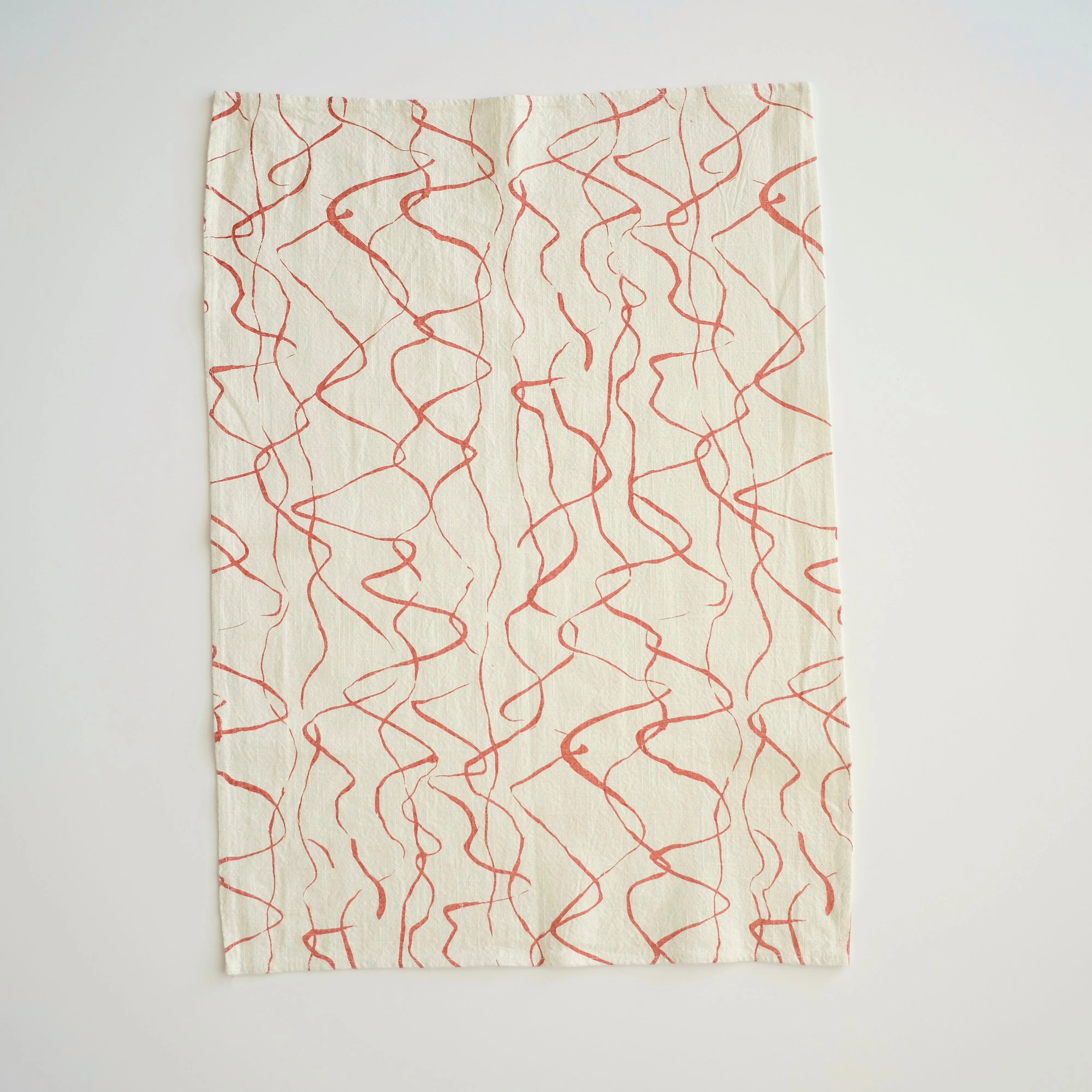 Tea Towel - Weave - terra cotta