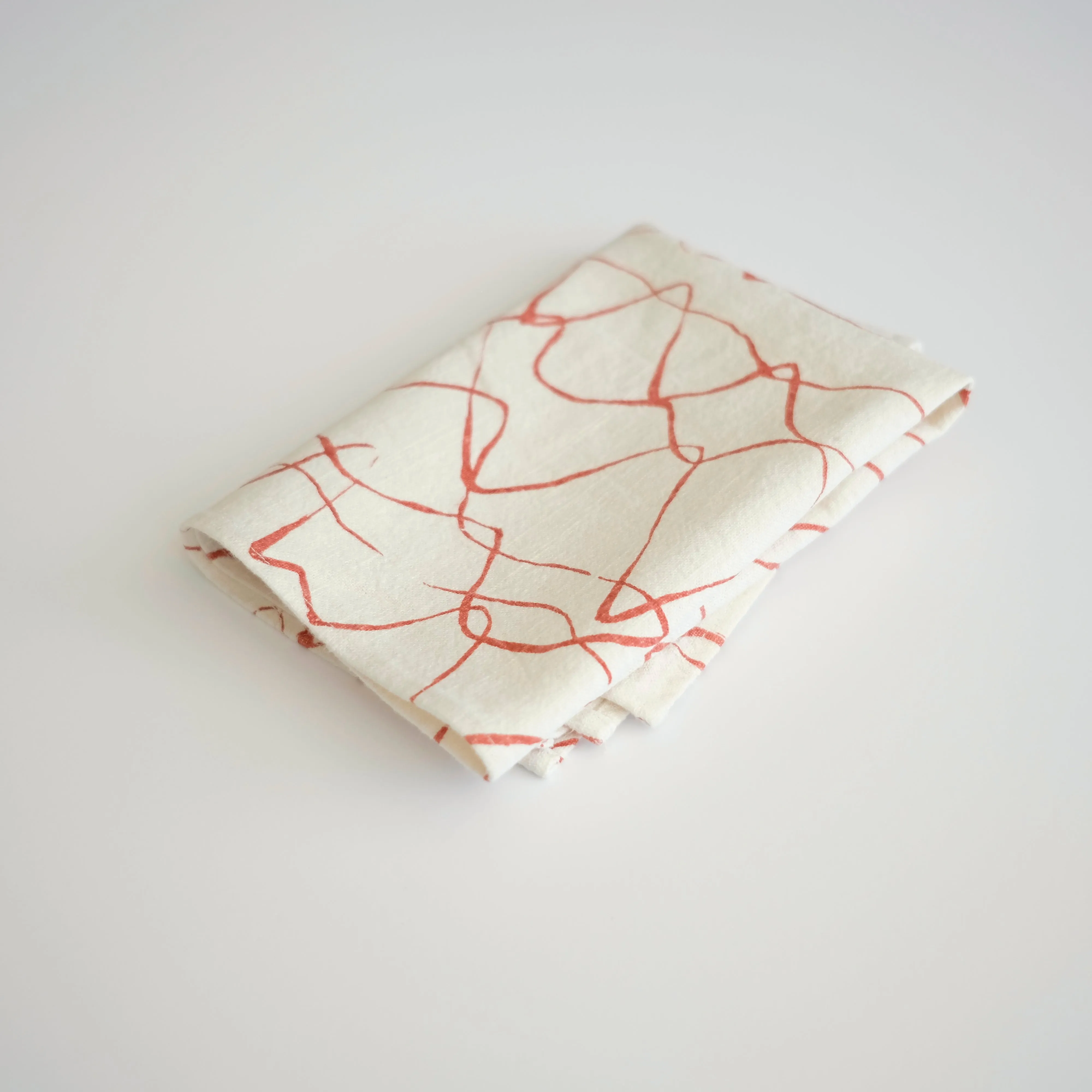 Tea Towel - Weave - terra cotta