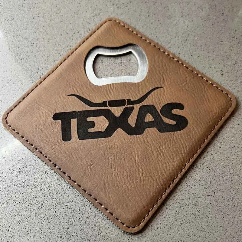 Texas Longhorn Bottle Opener/Coaster