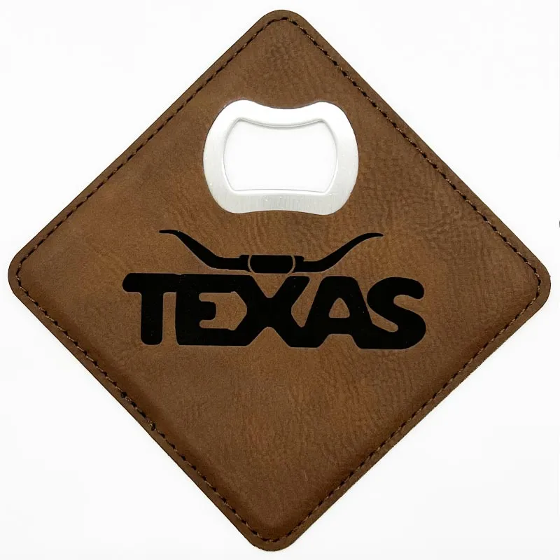 Texas Longhorn Bottle Opener/Coaster