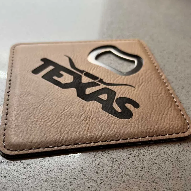 Texas Longhorn Bottle Opener/Coaster