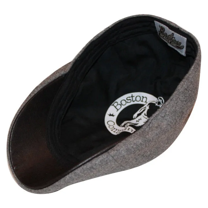 The Kenmore Boston Scally Cap - Allston Grey & Black Brim