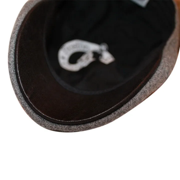 The Kenmore Boston Scally Cap - Allston Grey & Black Brim
