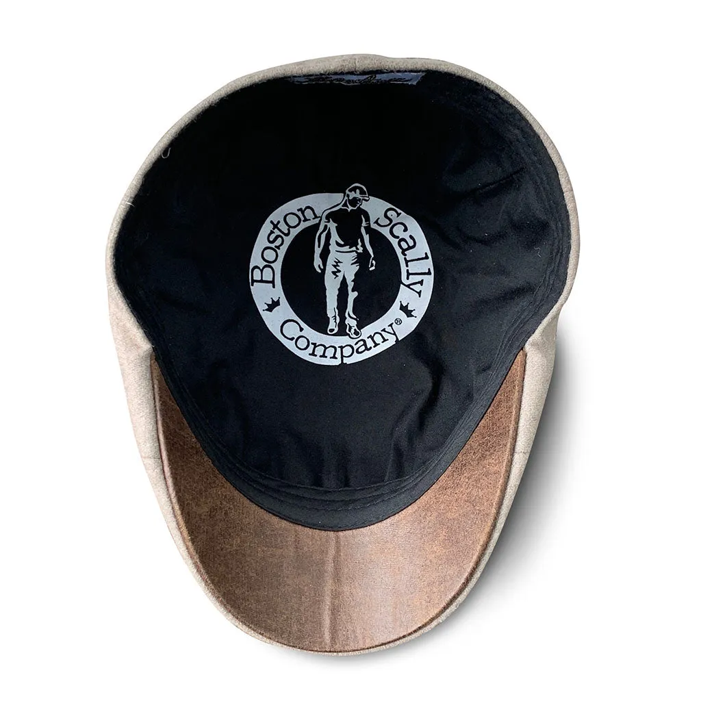 The Kenmore Boston Scally Cap - Brighton Ale & Cigar Brown Brim