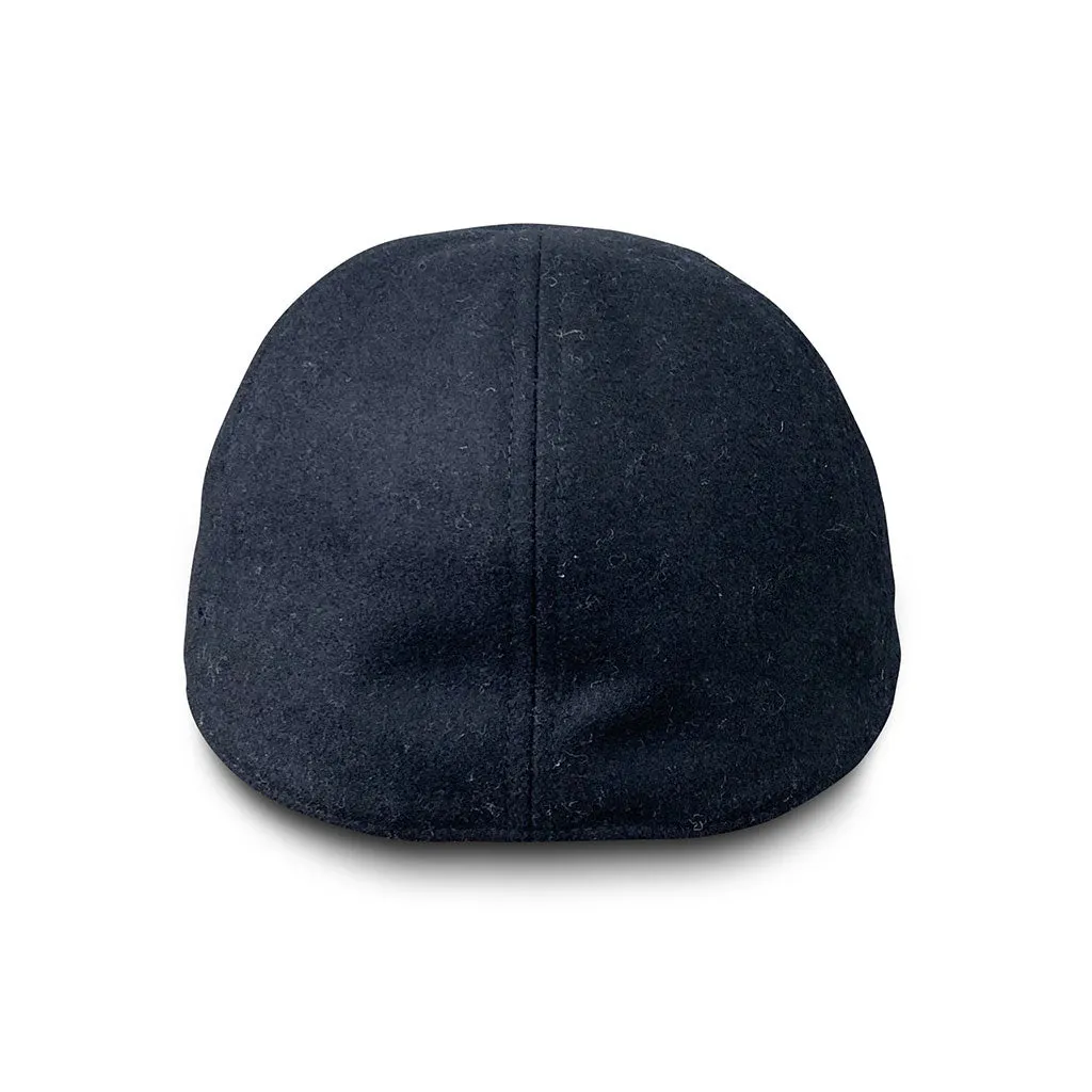 The Kenmore Boston Scally Cap - Coolidge Black & Grey Brim