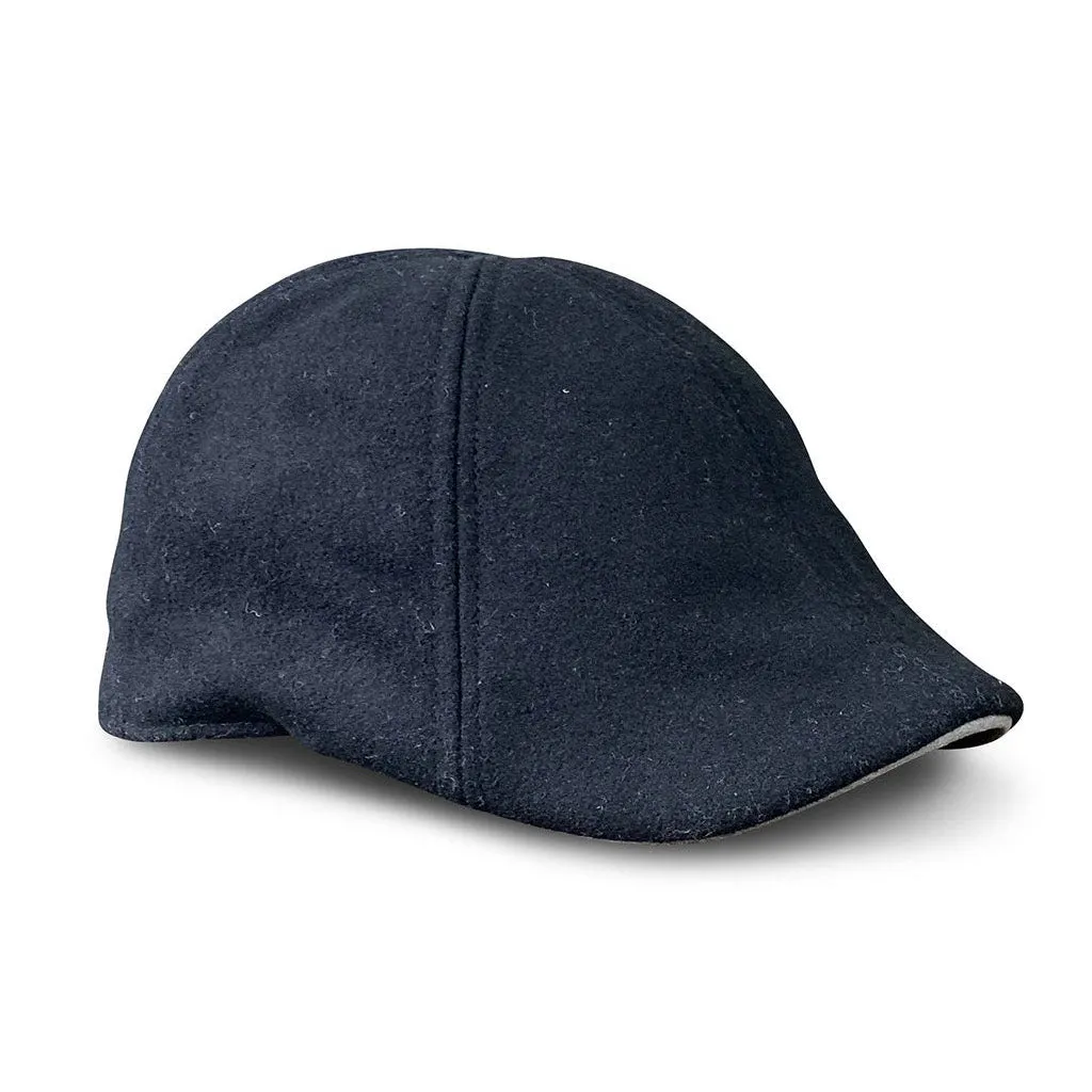 The Kenmore Boston Scally Cap - Coolidge Black & Grey Brim