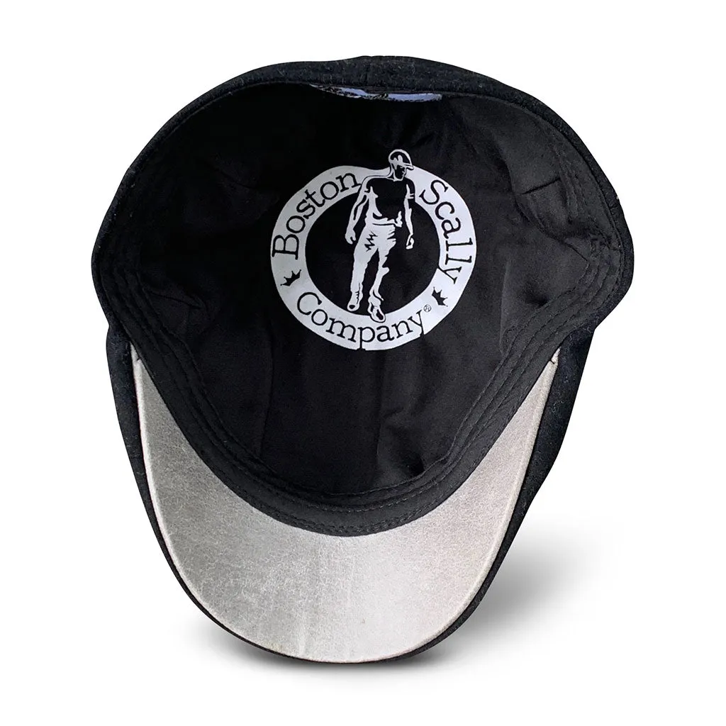 The Kenmore Boston Scally Cap - Coolidge Black & Grey Brim