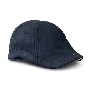 The Kenmore Boston Scally Cap - Coolidge Black & Grey Brim